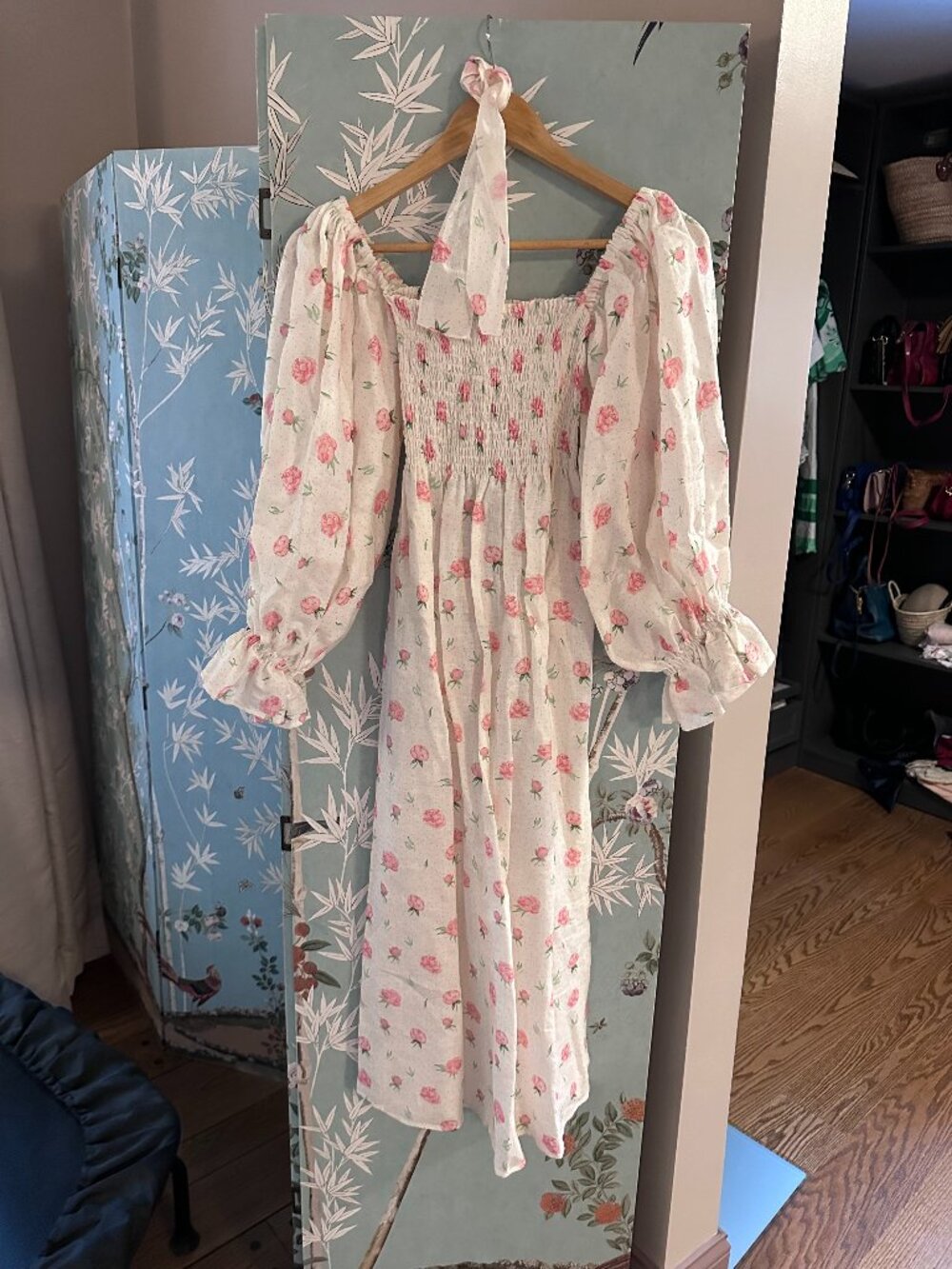 Sleeper Dress with Balloon Sleeves